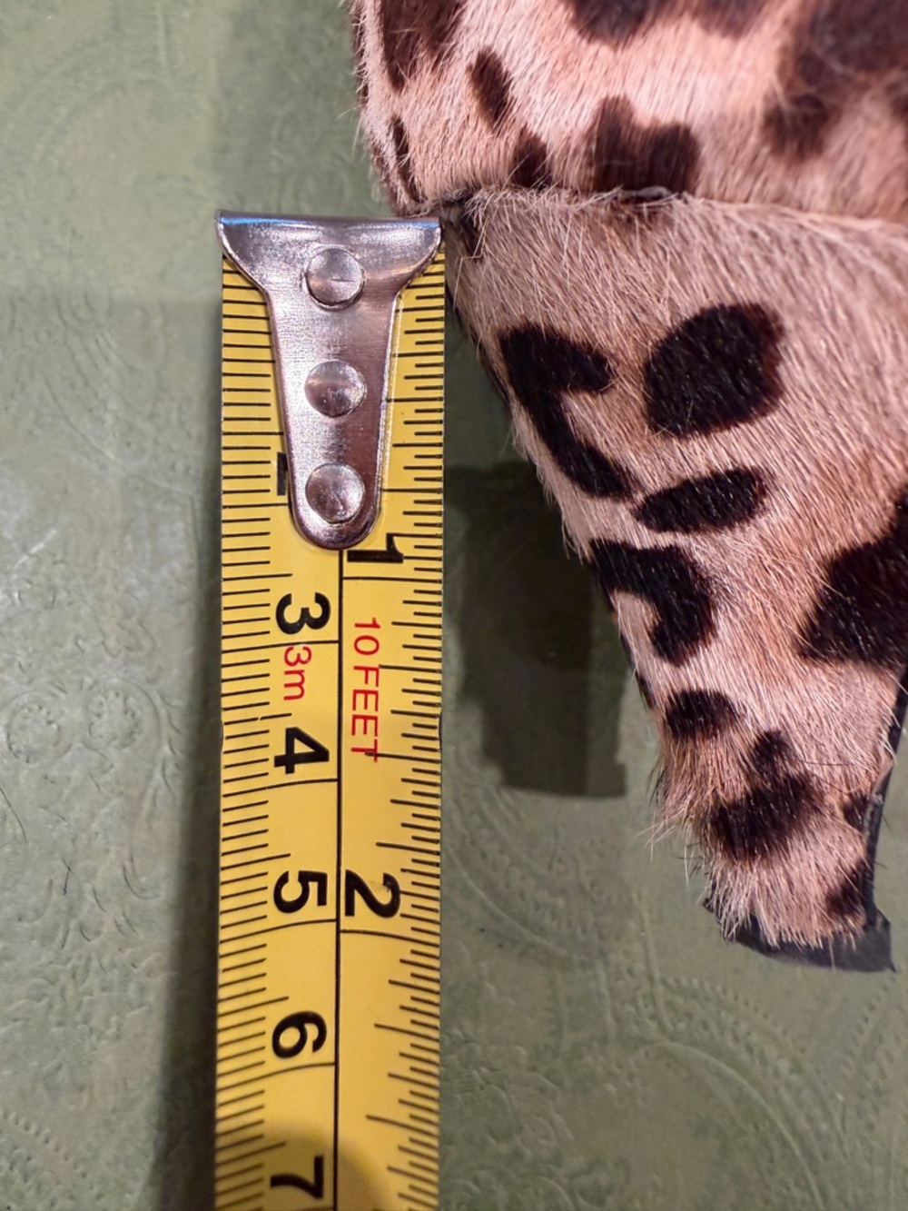 Sam Edelman Kinsey Leopard-Print Calf Skin Kitten Heel Ankle Boots - Picture 10 of 10